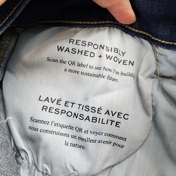 Frame Denim Jeans Womens 32 Blue Stretch Denim Le High Skinny Crop - Picture 11 of 15